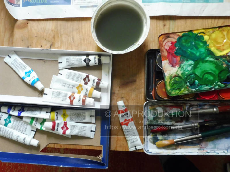 Andreas-Korn-Atelier-Aquarell und Deckfarben Andreas Korn Kunstraum